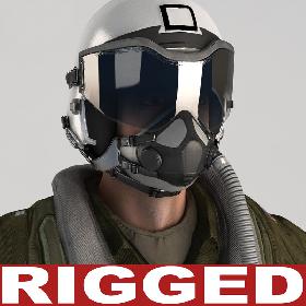 Military Pilot V4 Rigged